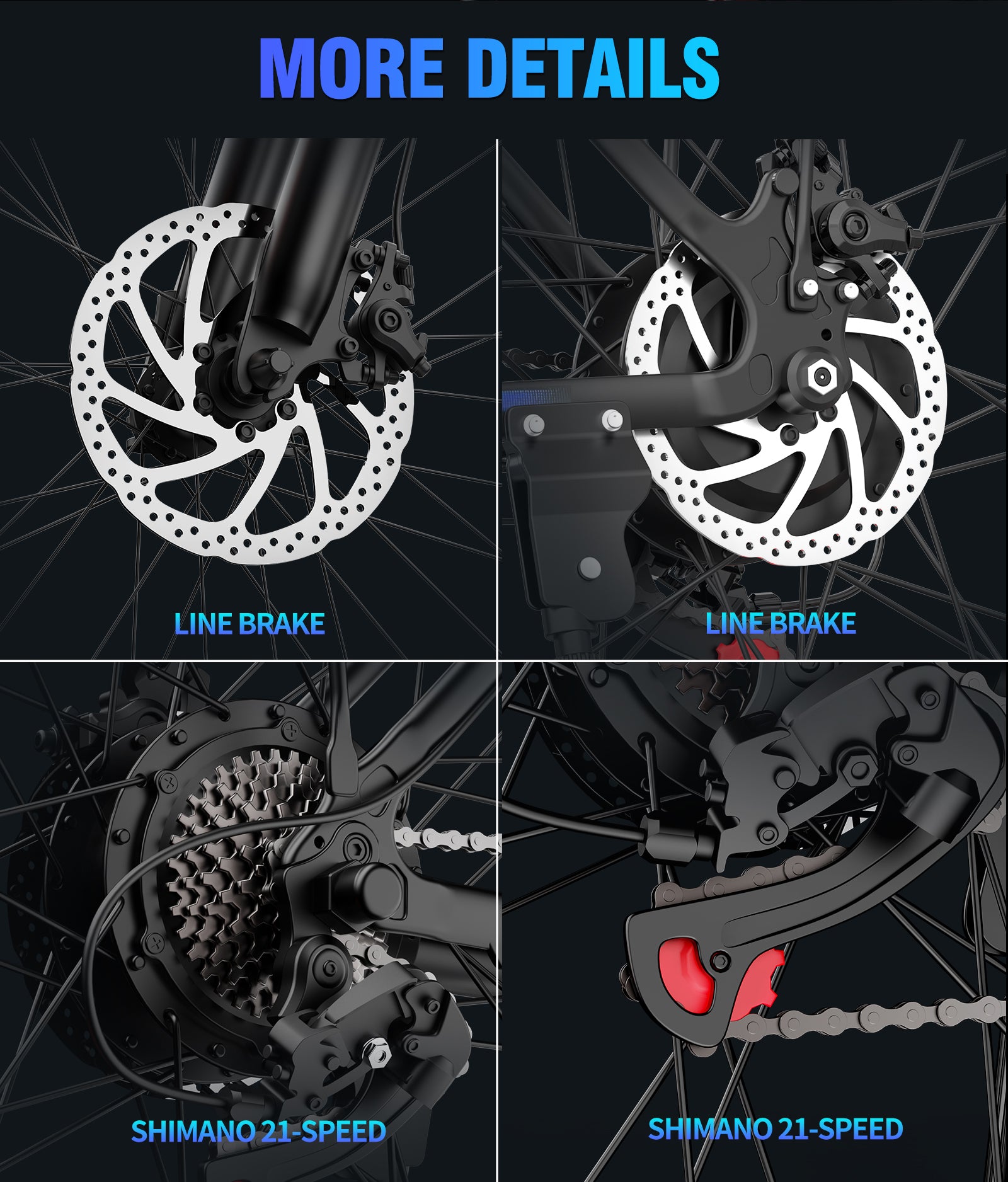 Ridstar S29 Pro 1000W Slimline Electric Bicycle