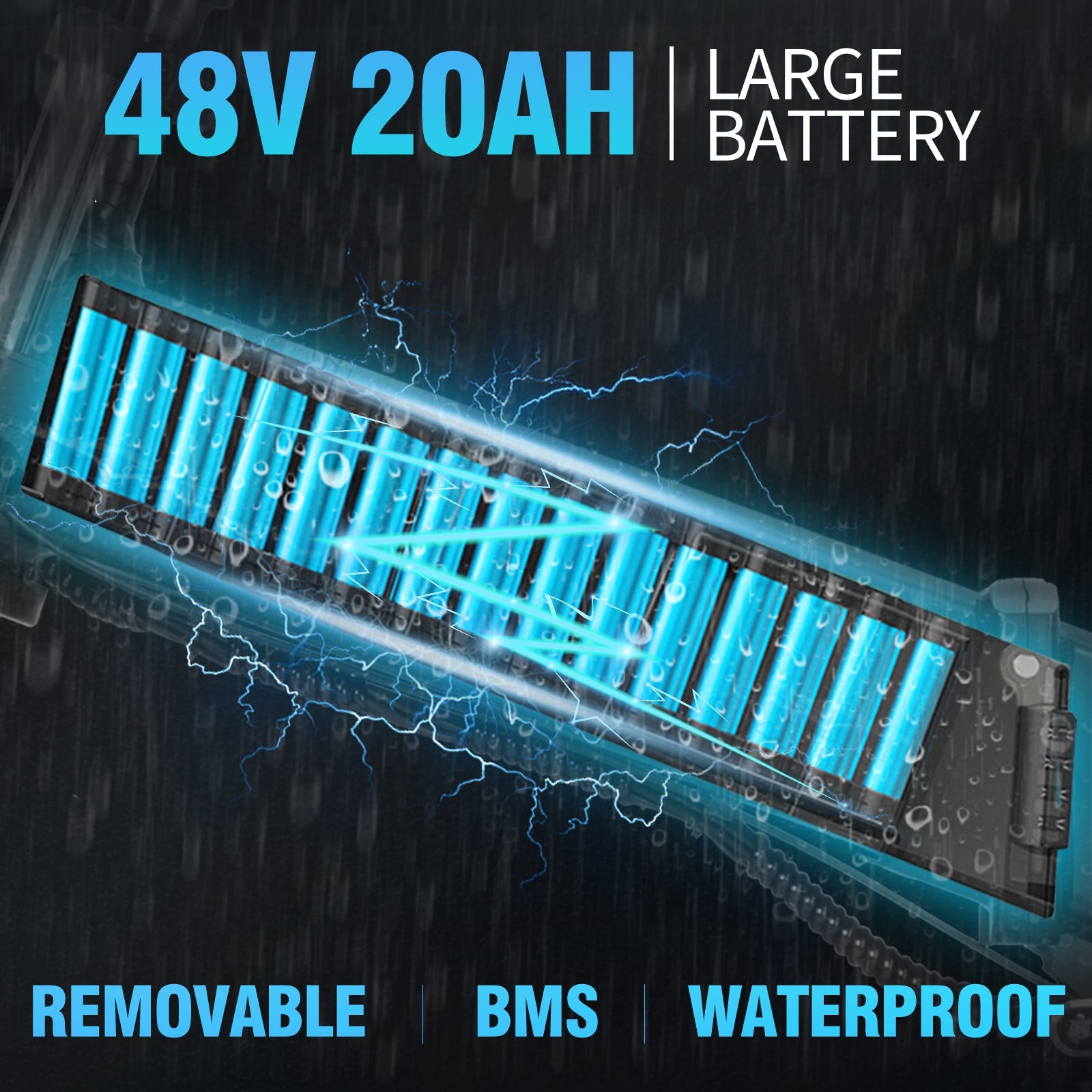 Vélo de montagne électrique pliable à gros pneus Ridstar DC26 750 W