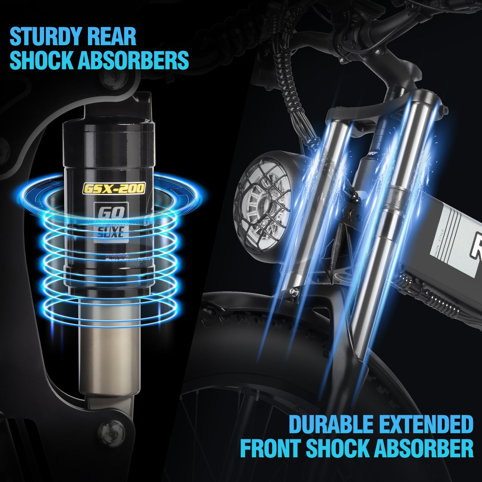 Vélo de montagne électrique pliable à gros pneus Ridstar DC26 750 W