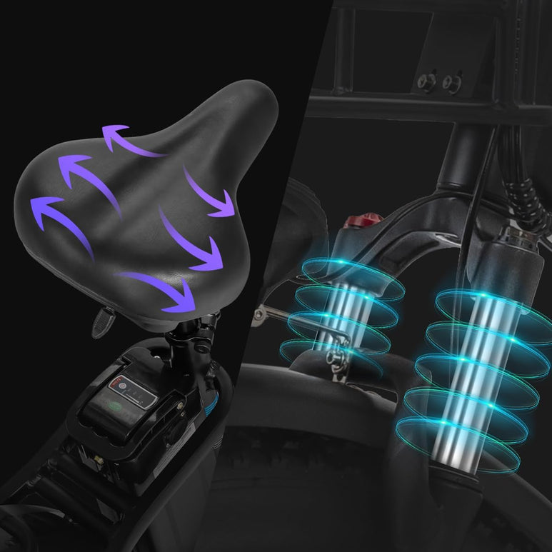 Ridstar MN26 750W Fat Tire Mountain Ebike pieghevole