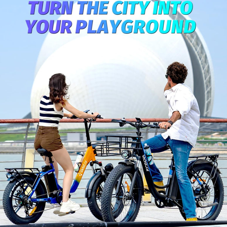 Ridstar MN26 750W Fat Tire Mountain Ebike pieghevole