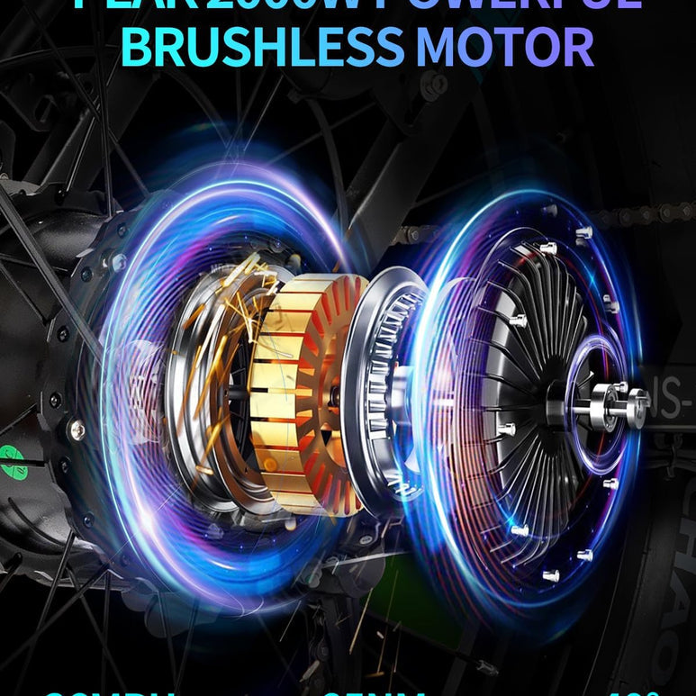 Ridstar MN26 750W Fat Tire Mountain Ebike pieghevole