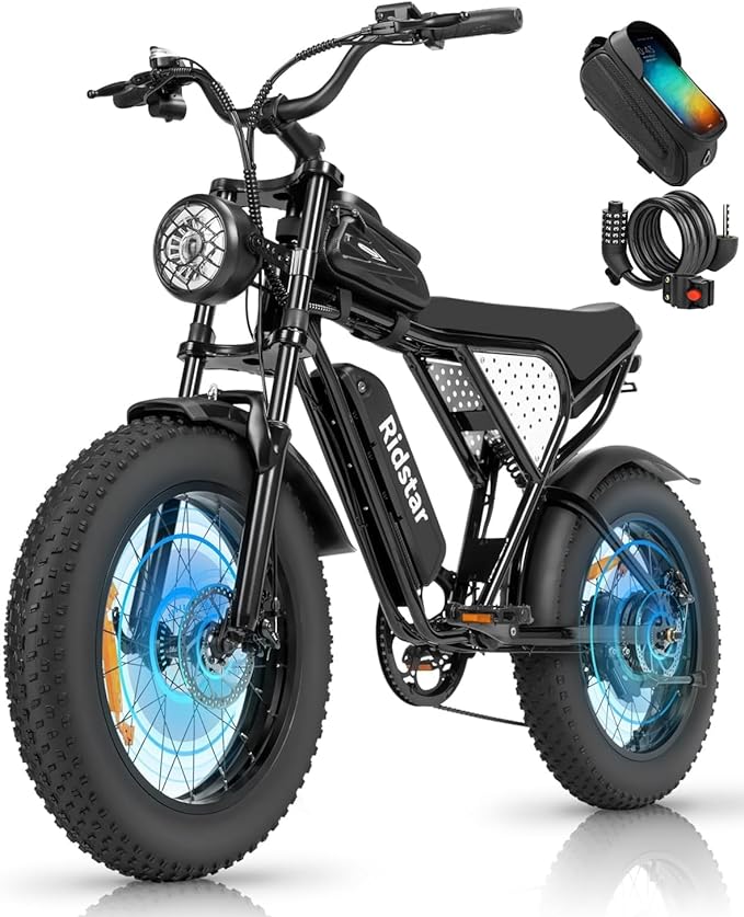 Bicicletta elettrica Ridstar Q20MN 1000W Fat Tire