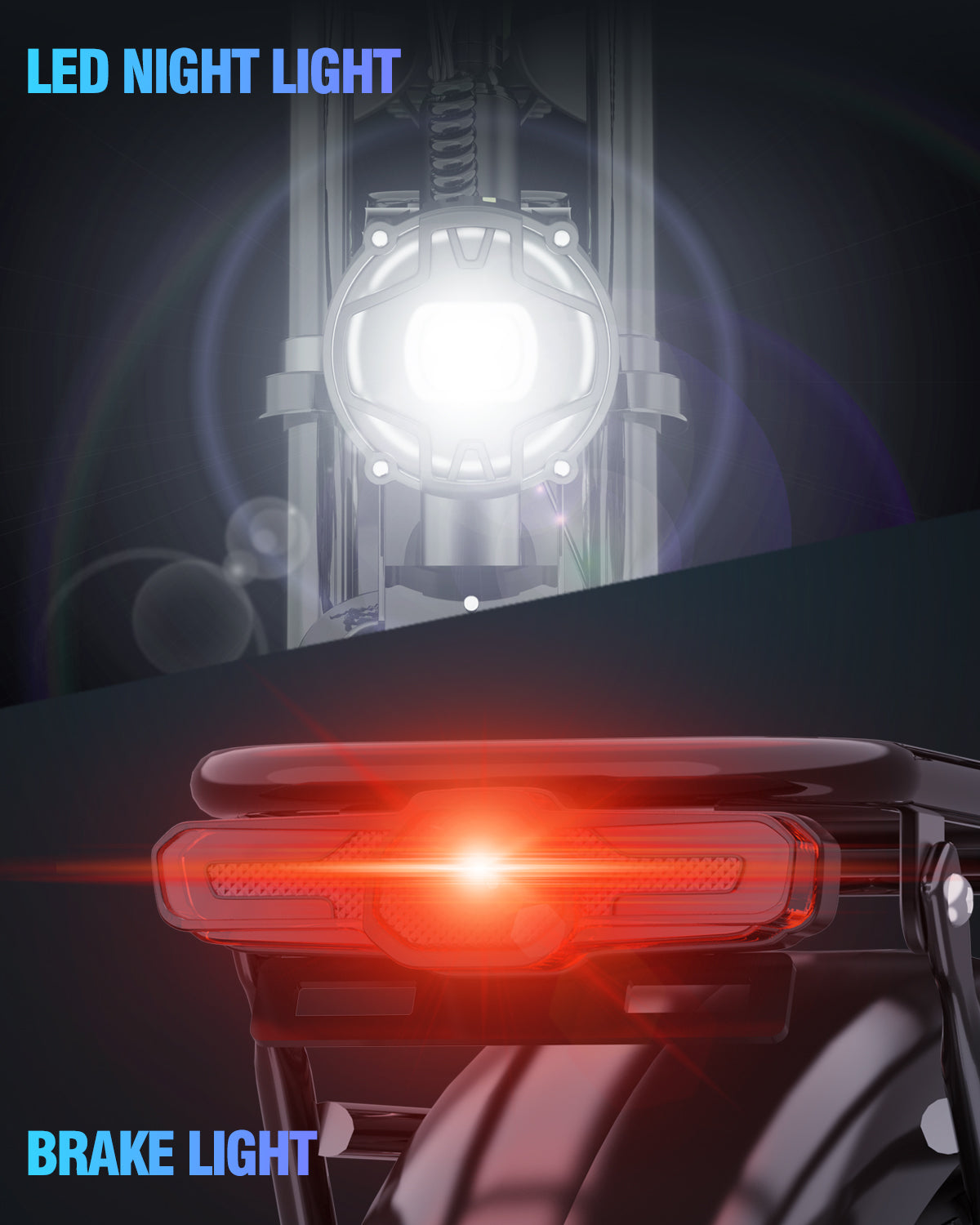 Ridstar® E Bike E26Pro Bicicletta elettrica pieghevole da montagna con pneumatici larghi