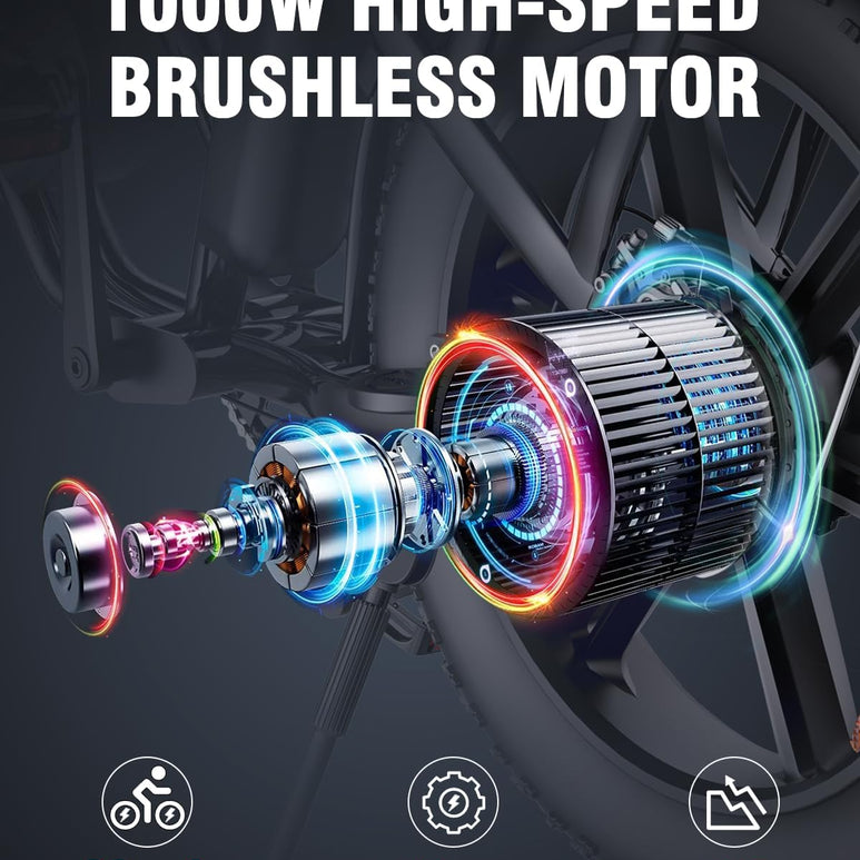 Bici elettrica Ridstar FM001 Fat Tire a 2 posti